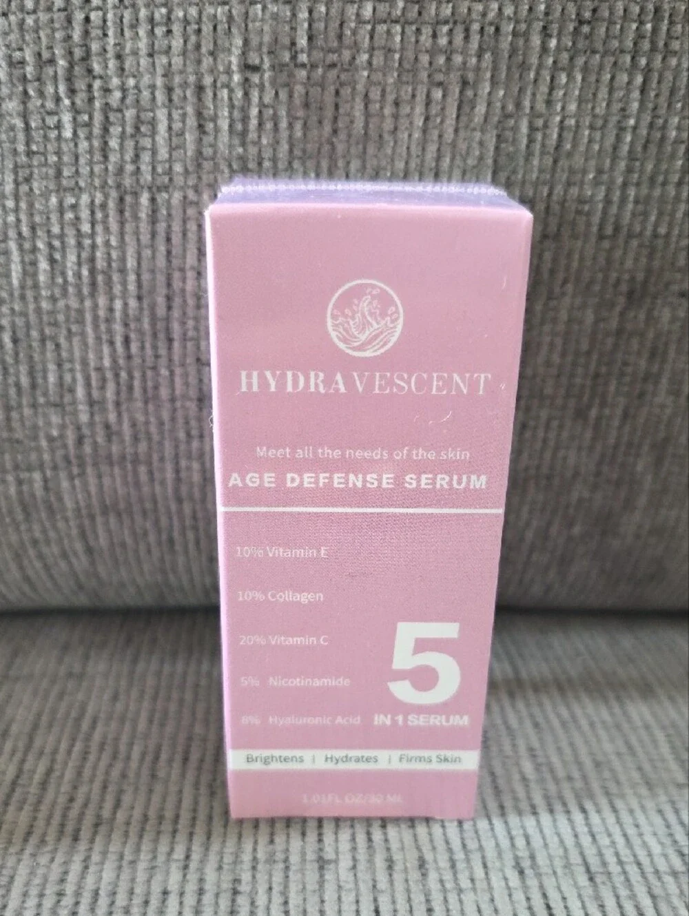 Hydravescent Age Defense 5-in-1 Skincare Collection- Toner, Mousse, Cream, Serum
